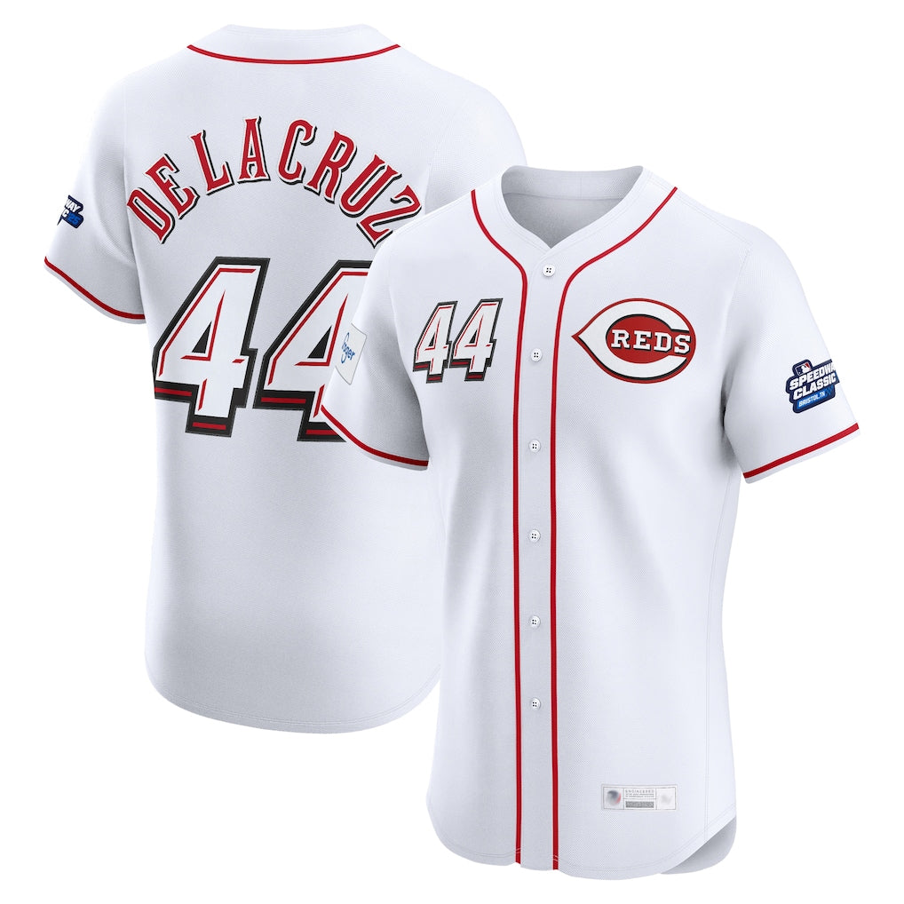 Choea C.Reds #44 Elly De La Cruz Player White Speedway Classic Limited Elite Home Stitched Jerseys