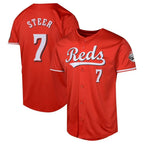 Choea C.Reds #7 Spencer Steer Player Red 2026 City Connect Limited Home Stitched Jerseys