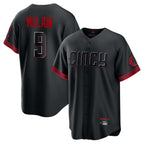 Choea C.Reds #9 Matt McLain Player Black City Connect Home Game Stitched Jerseys