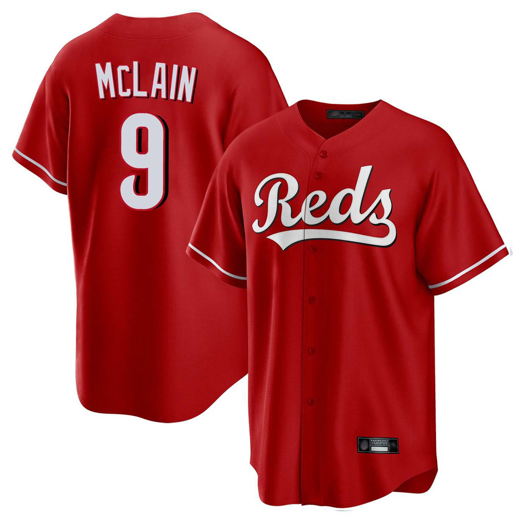 Choea C.Reds #9 Matt McLain Player Red Home Game Stitched Jerseys