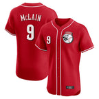 Choea C.Reds #9 Matt McLain Player Red Limited Elite Home Game Stitched Jerseys