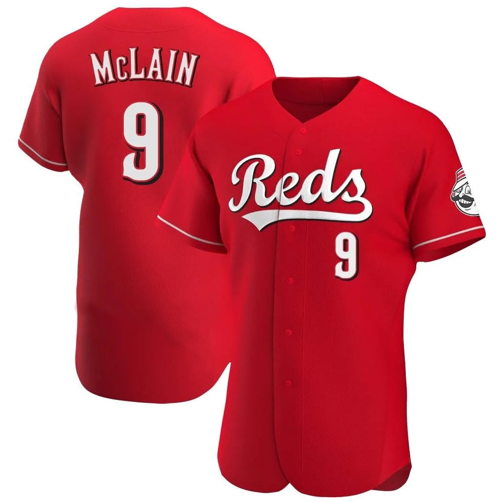 Choea C.Reds #9 Matt McLain Player Red Limited Elite Home Stitched Jerseys
