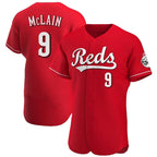 Choea C.Reds #9 Matt McLain Player Red Limited Elite Home Stitched Jerseys