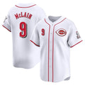 Choea C.Reds #9 Matt McLain Player White Home Limited Stitched Jerseys
