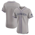 Choea C.Rockies Gray Limited Elite Home Blank Player Stitched Jerseys