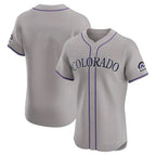 Choea C.Rockies Gray Limited Elite Home Blank Player Stitched Jerseys