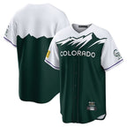 Choea C.Rockies Green City Connect Home Game Blank Player Stitched Jerseys