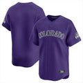 Choea C.Rockies Purple Limited Home Blank Player Stitched Jerseys