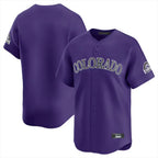 Choea C.Rockies Purple Limited Home Blank Player Stitched Jerseys
