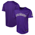 Choea C.Rockies Purple Limited Home Game Blank Player Stitched Jerseys