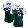 Choea C.Rockies #14 Ezequiel Tovar Player Green City Connect Limited Elite Home Stitched Jerseys