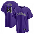 Choea C.Rockies #14 Ezequiel Tovar Player Purple Game Home Stitched Jerseys