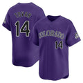 Choea C.Rockies #14 Ezequiel Tovar Player Purple Limited Home Stitched Jerseys