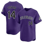 Choea C.Rockies #14 Ezequiel Tovar Player Purple Limited Home Stitched Jerseys