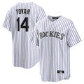 Choea C.Rockies #14 Ezequiel Tovar Player White Game Home Stitched Jerseys