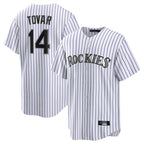 Choea C.Rockies #14 Ezequiel Tovar Player White Game Home Stitched Jerseys