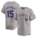 Choea C.Rockies #15 Hunter Goodman Player Gray Limited Home Stitched Jerseys