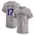 Choea C.Rockies #17 Todd Helton Player Gray Limited Elite Home Stitched Jerseys