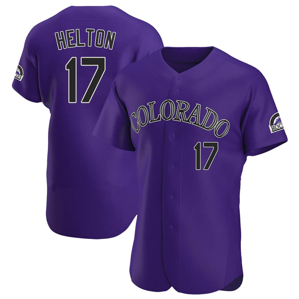 Choea C.Rockies #17 Todd Helton Player Purple Limited Elite Home Stitched Jerseys
