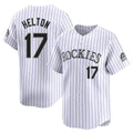 Choea C.Rockies #17 Todd Helton Player White Limited Home Stitched Jerseys