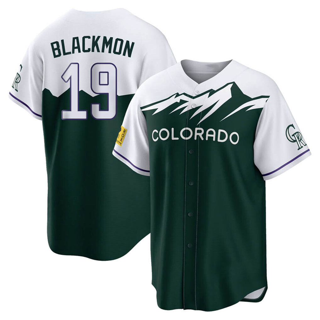 Choea C.Rockies #19 Charlie Blackmon Player Green City Connect Home Game Stitched Jerseys