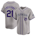 Choea C.Rockies #21 Kyle Freeland Player Gray Limited Home Stitched Jerseys