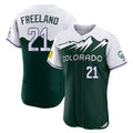 Choea C.Rockies #21 Kyle Freeland Player Green City Connect Limited Elite Home Stitched Jerseys
