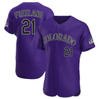 Choea C.Rockies #21 Kyle Freeland Player Purple Limited Elite Home Stitched Jerseys