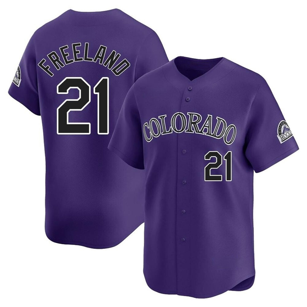 Choea C.Rockies #21 Kyle Freeland Player Purple Limited Home Stitched Jerseys