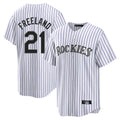 Choea C.Rockies #21 Kyle Freeland Player White Game Home Stitched Jerseys