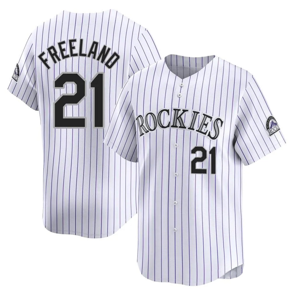 Choea C.Rockies #21 Kyle Freeland Player White Limited Home Stitched Jerseys