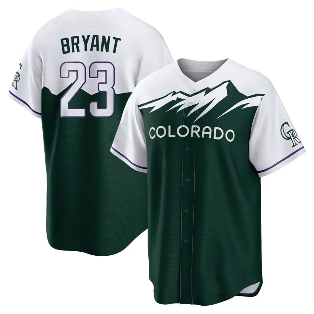 Choea C.Rockies #23 Kris Bryant Player Green City Connect Home Game Stitched Jerseys