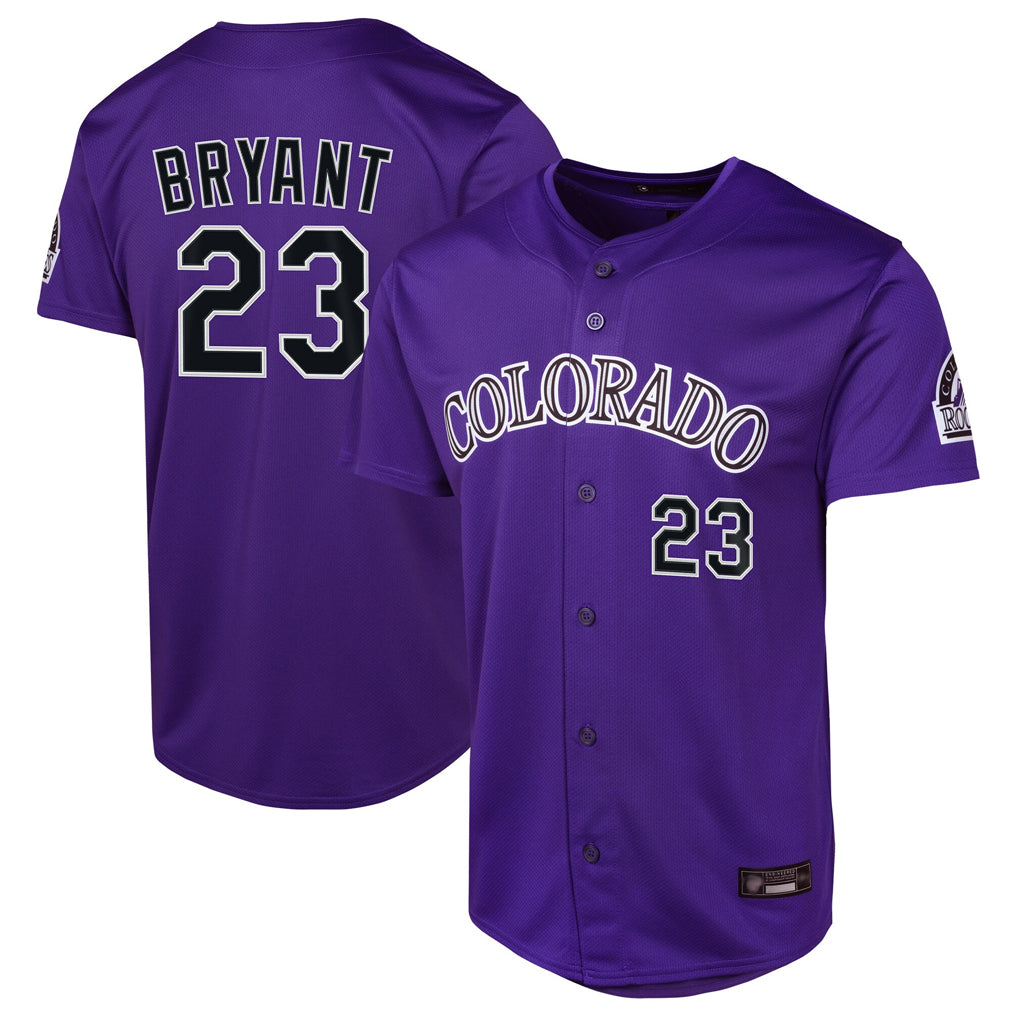 Choea C.Rockies #23 Kris Bryant Player Purple Limited Home Game Stitched Jerseys