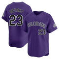 Choea C.Rockies #23 Kris Bryant Player Purple Limited Home Stitched Jerseys