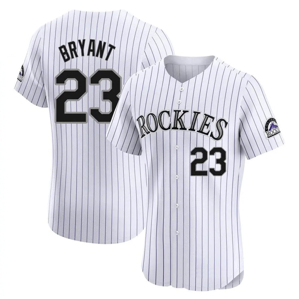Choea C.Rockies #23 Kris Bryant Player White Limited Elite Home Stitched Jerseys