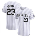 Choea C.Rockies #23 Kris Bryant Player White Limited Elite Home Stitched Jerseys