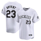 Choea C.Rockies #23 Kris Bryant Player White Limited Home Stitched Jerseys