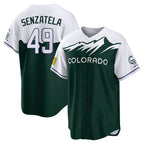 Choea C.Rockies #49 Antonio Senzatela Player Green City Connect Home Game Stitched Jerseys