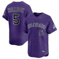 Choea C.Rockies #5 Matt Holliday Player Purple Limited Home Stitched Jerseys