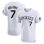 Choea C.Rockies #7 Matt Holliday Player White Limited Elite Home Stitched Jerseys
