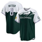 Choea C.Rockies #8 Ryan Ritter Player Green City Connect Home Game Stitched Jerseys