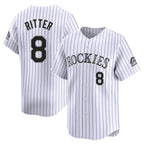 Choea C.Rockies #8 Ryan Ritter Player White Limited Home Stitched Jerseys
