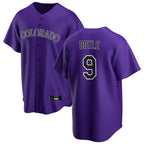 Choea C.Rockies #9 Brenton Doyle Player Purple Game Home Stitched Jerseys