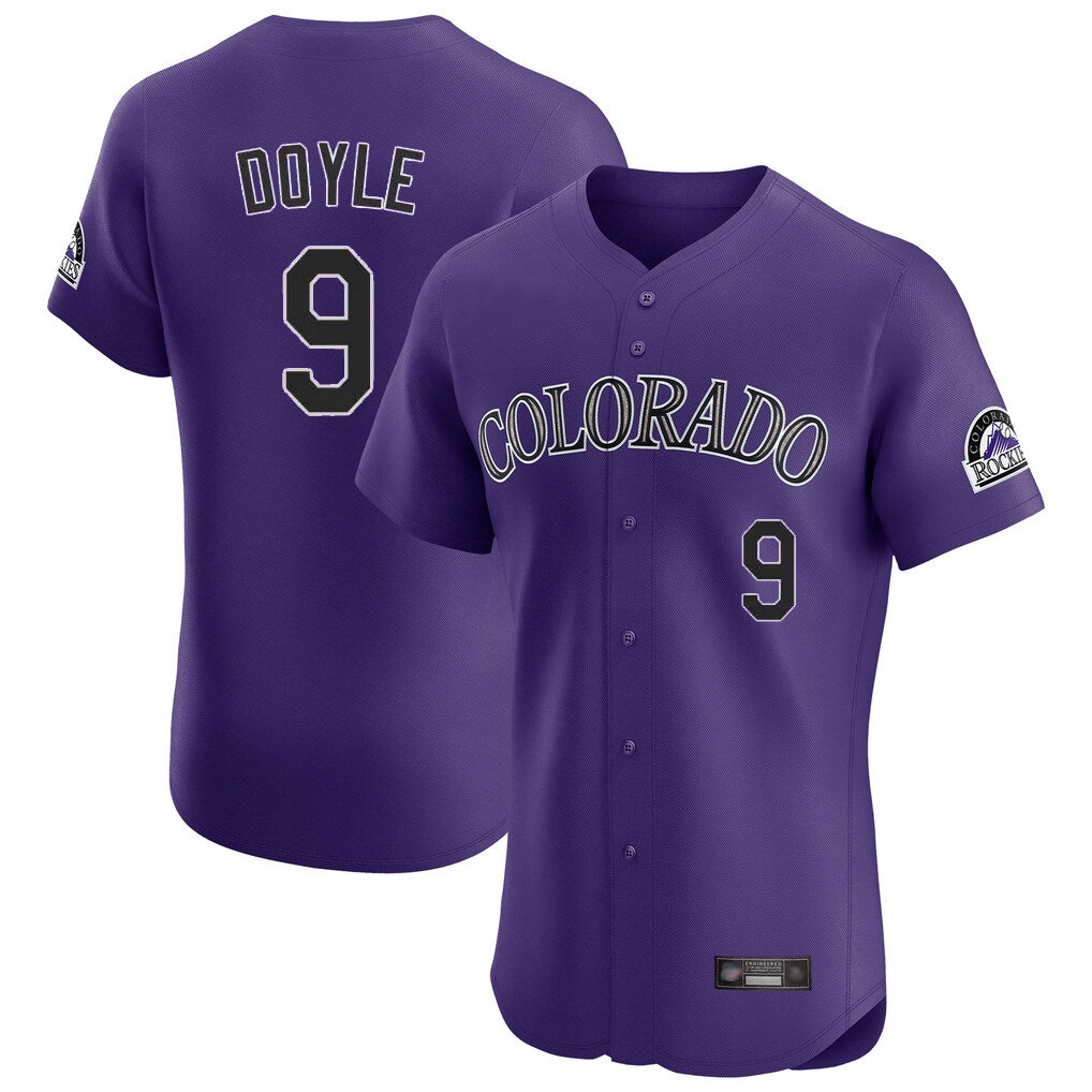 Choea C.Rockies #9 Brenton Doyle Player Purple Limited Elite Home Stitched Jerseys