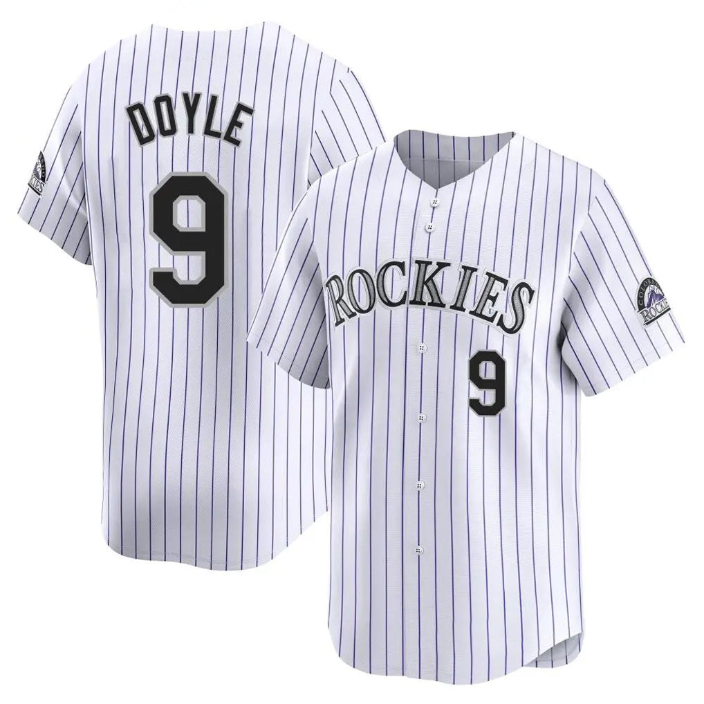 Choea C.Rockies #9 Brenton Doyle Player White Limited Home Stitched Jerseys