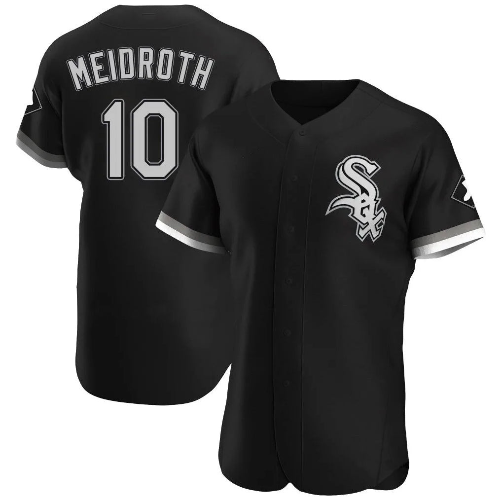 Choea C.White Sox #10 Chase Meidroth Player Black Limited Elite Home Stitched Jerseys