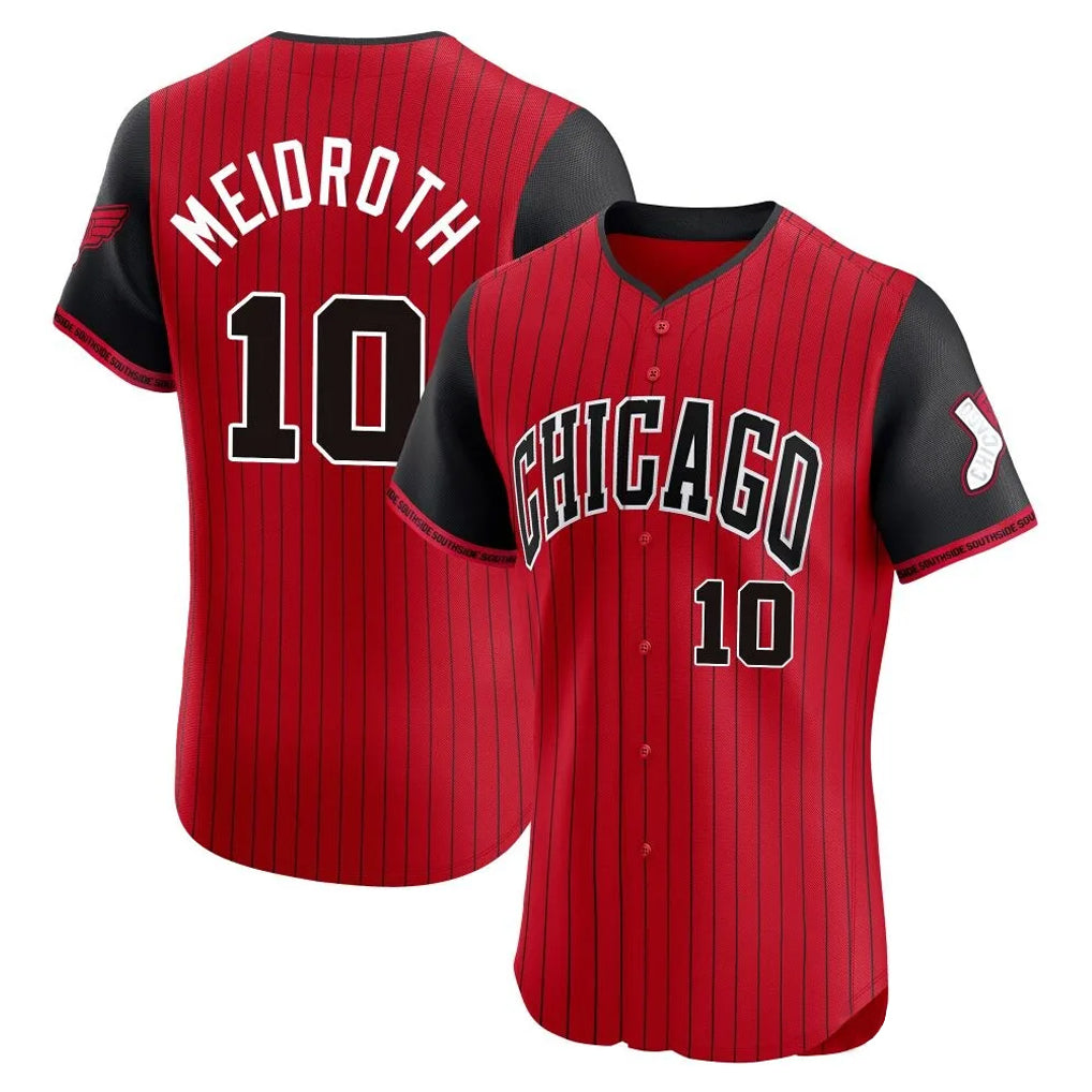 Choea C.White Sox #10 Chase Meidroth Player Red City Connect Limited Elite Home Stitched Jerseys