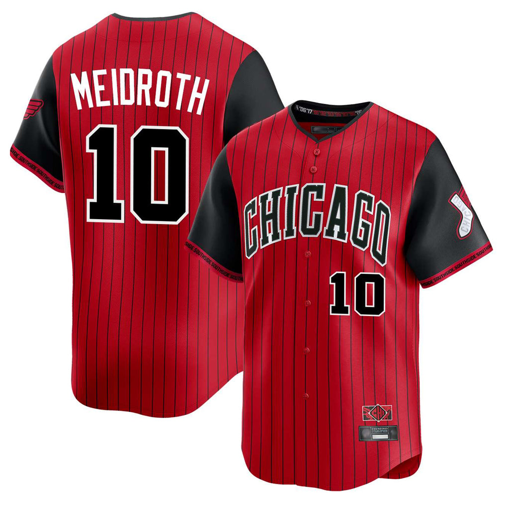 Choea C.White Sox #10 Chase Meidroth Player Red City Connect Limited Home Stitched Jerseys