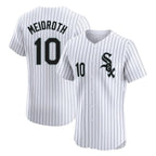 Choea C.White Sox #10 Chase Meidroth Player White Stripe Limited Elite Home Stitched Jerseys