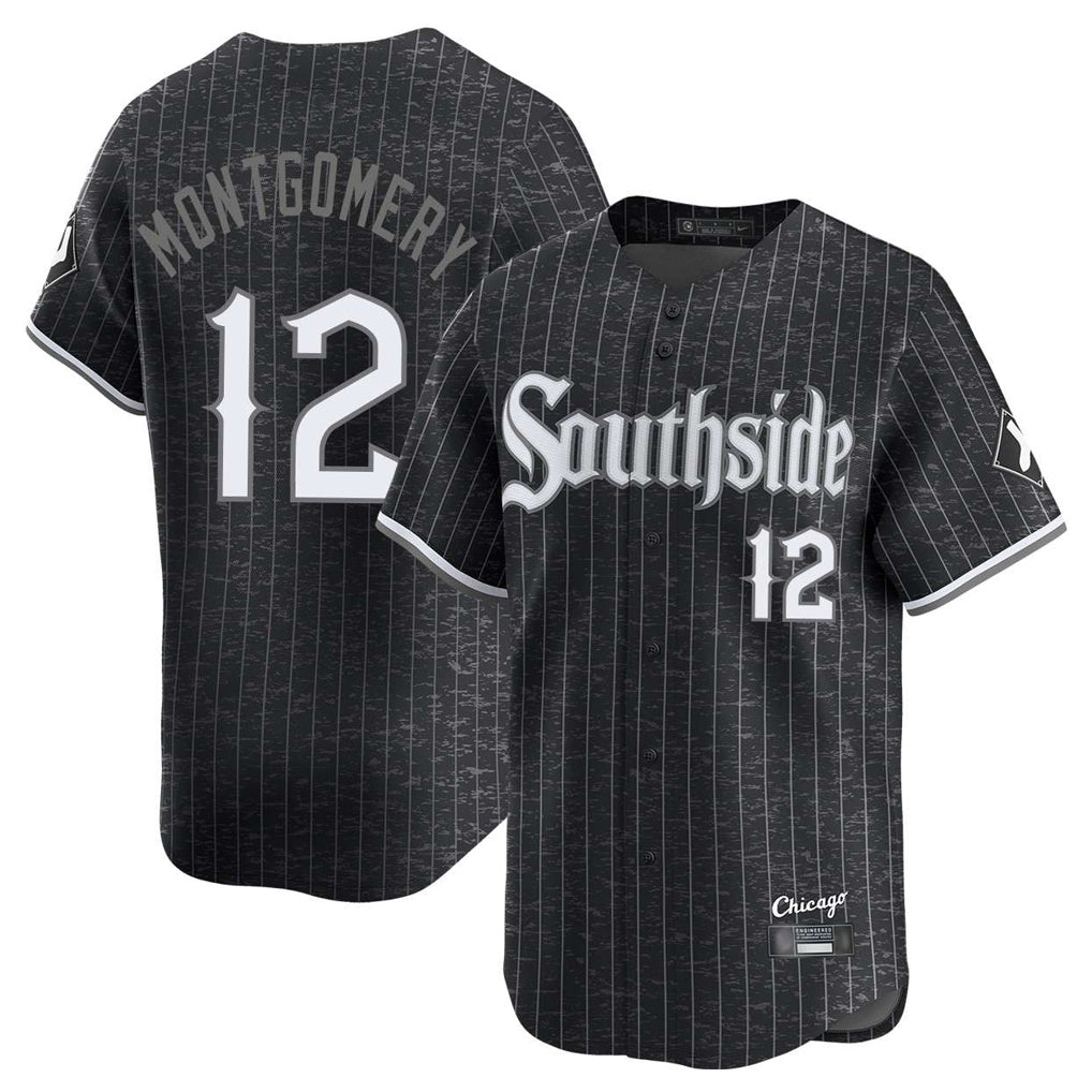 Choea C.White Sox #12 Colson Montgomery Player Black City Connect Limited Home Stitched Jerseys